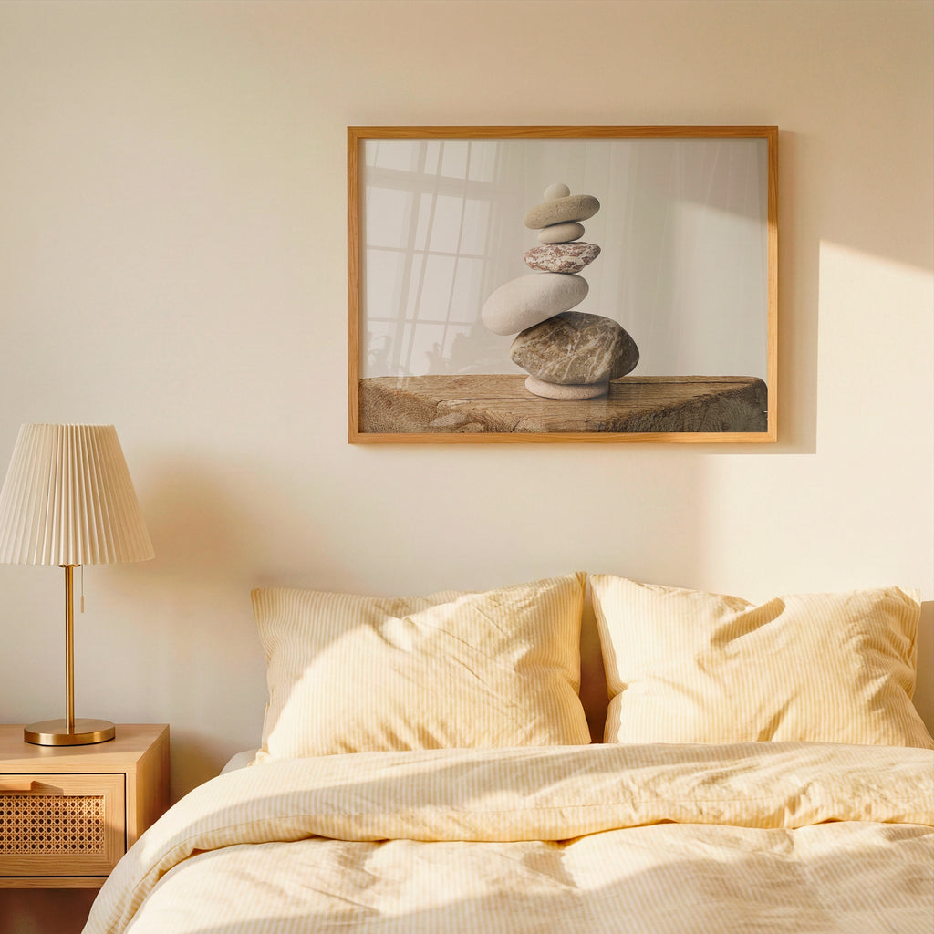 Baltic Stone Tower Wall Art – Printable Horizontal Zen Photo