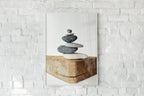 Baltic Cairn Stone Wall Art – Printable Zen Balance Poster