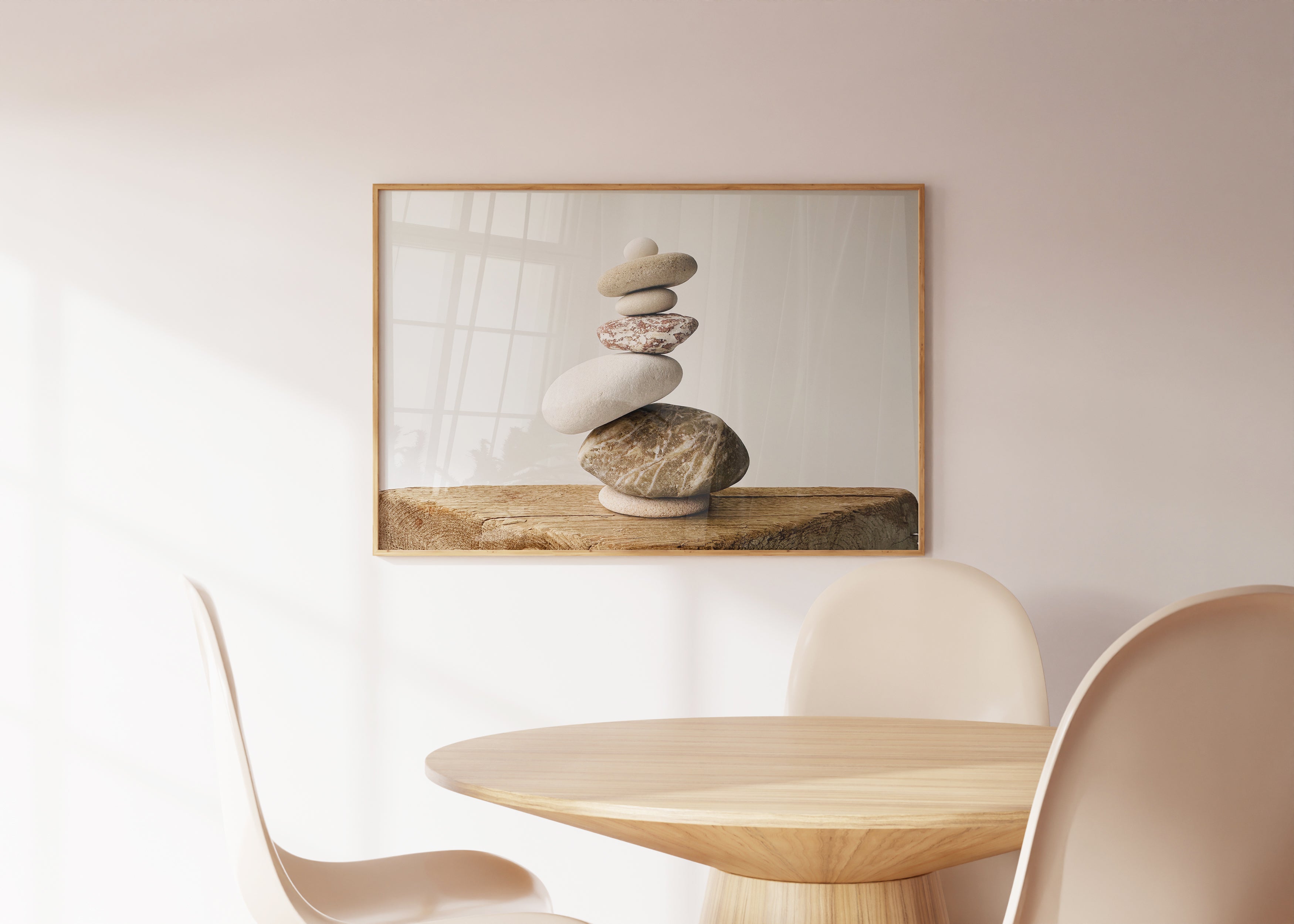 Baltic Stone Tower Wall Art – Printable Horizontal Zen Photo