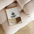 Baltic Cairn Stone Wall Art – Printable Zen Balance Poster