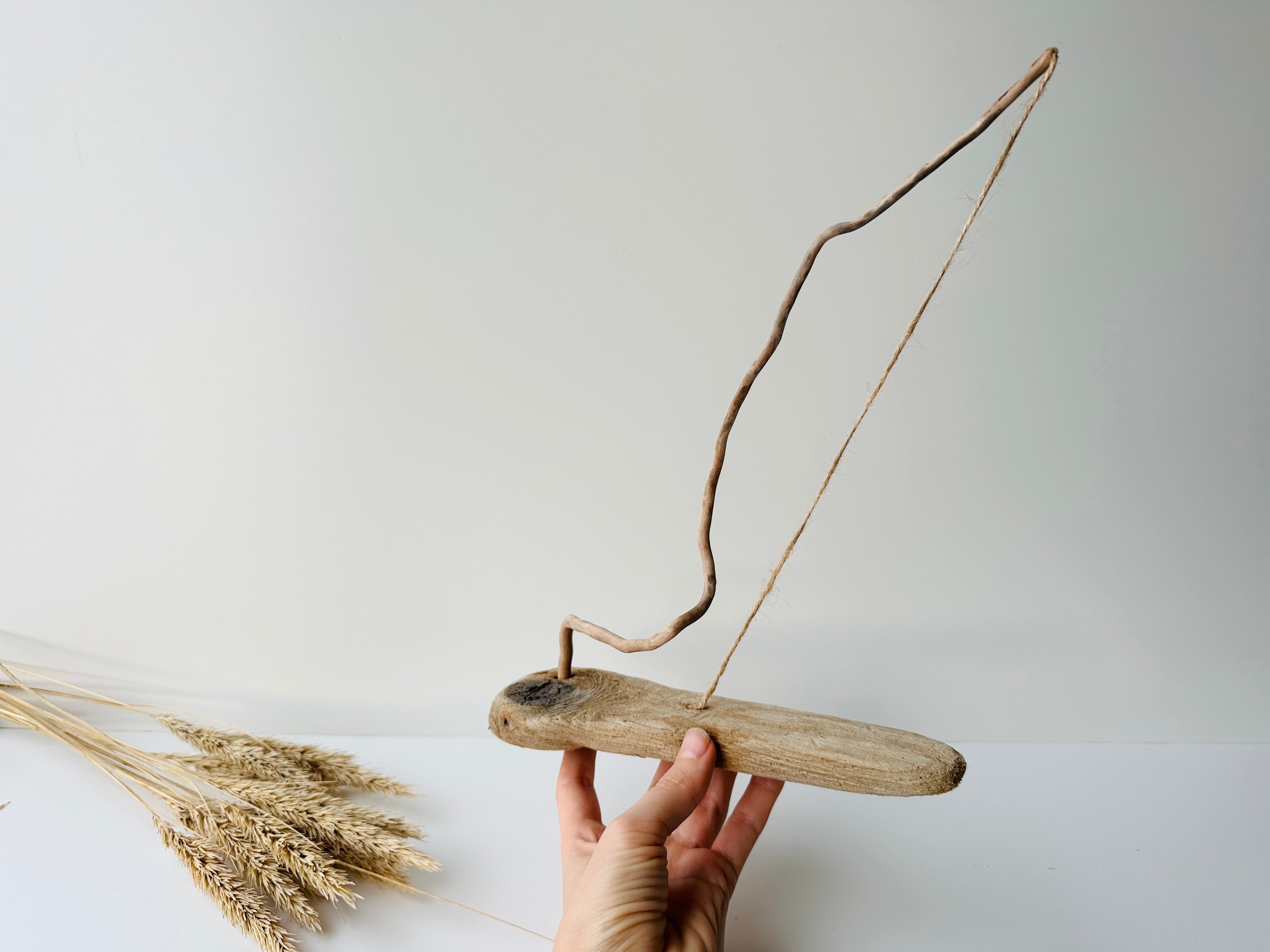 Baltic Driftwood Sailboat – Wooden Ship Sculpture No.16