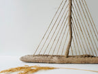 Baltic Driftwood Sailboat – Wooden Ship Sculpture No.25