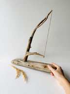 Baltic Driftwood Sailboat – Wooden Ship Sculpture No.26