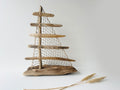 Baltic Driftwood Sailboat – Wooden Ship Sculpture No.31