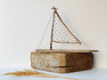 Baltic Driftwood Sailboat – Wooden Ship Sculpture No.10