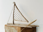 Baltic Driftwood Sailboat – Wooden Ship Sculpture No.10