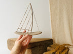 Baltic Driftwood Sailboat – Wooden Ship Sculpture No.12