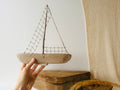 Baltic Driftwood Sailboat – Wooden Ship Sculpture No.14