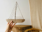 Baltic Driftwood Sailboat – Wooden Ship Sculpture No.14