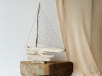Baltic Driftwood Sailboat – Wooden Ship Sculpture No.28