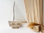 Baltic Driftwood Sailboat – Wooden Ship Sculpture No.28