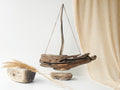 Baltic Driftwood Sailboat – Wooden Ship Sculpture No.29