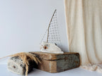 Baltic Driftwood Sailboat – Wooden Ship Sculpture No.22
