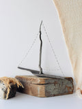Baltic Driftwood Sailboat – Wooden Ship Sculpture No.23