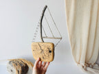 Baltic Driftwood Sailboat – Wooden Ship Sculpture No.24