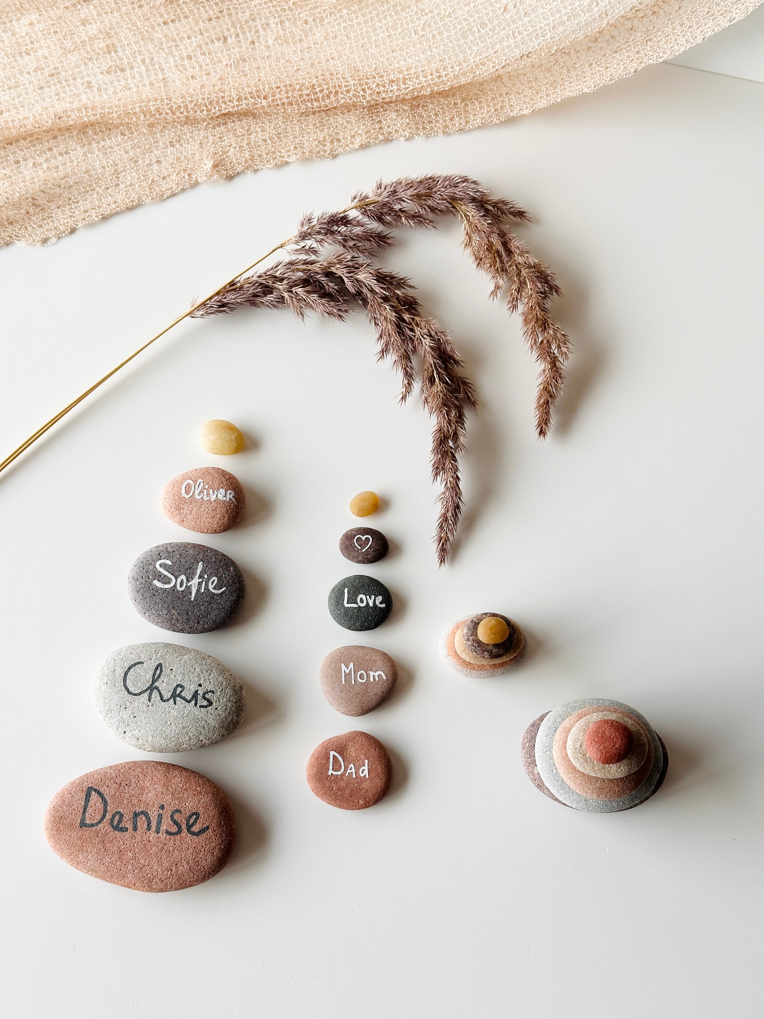 Personalized Stone Set of 5 Stones