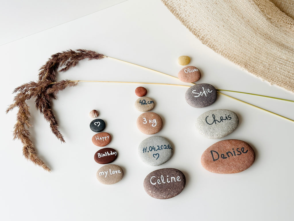 Personalized Stone Set of 5 Stones