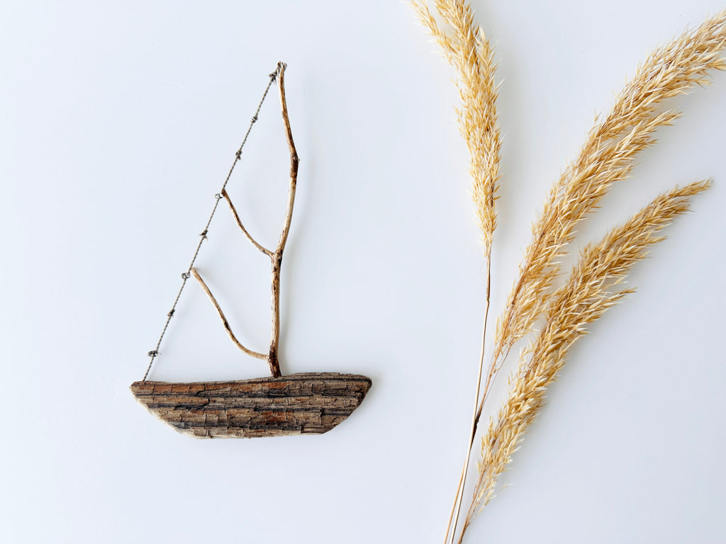 Driftwood Magnet Sailboat No.1 – Handmade Nautical Home Decor