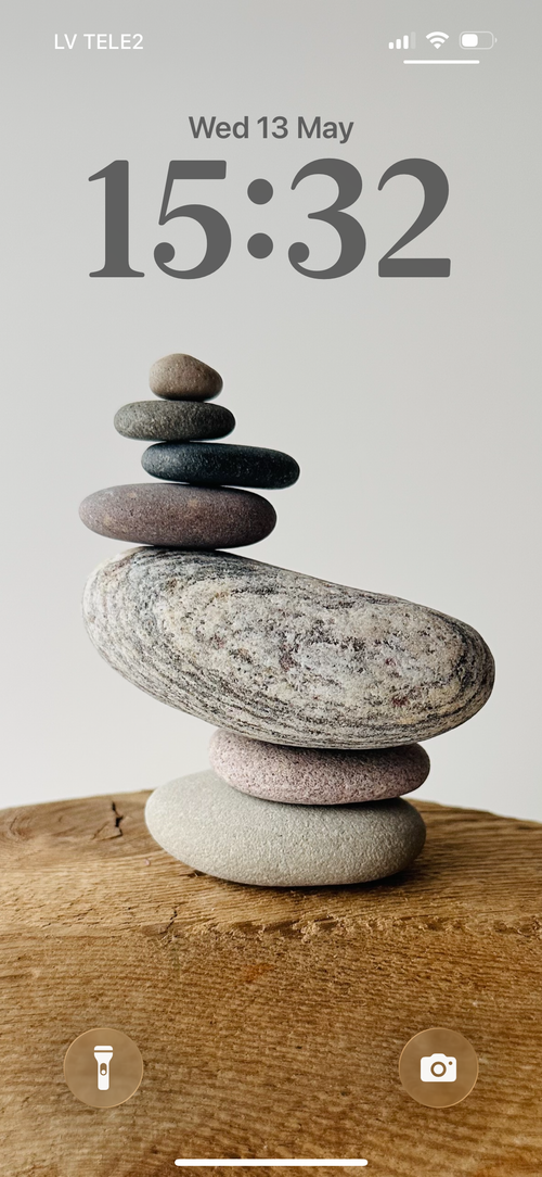 Baltic Dark Stone Cairn – Zen Phone Wallpaper