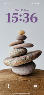 Baltic Amber Top Cairn – Zen Phone Wallpaper
