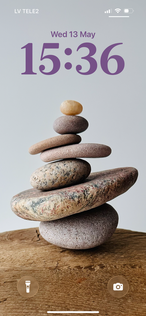 Baltic Amber Top Cairn – Zen Phone Wallpaper