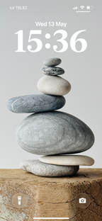 Baltic Grey Slate Cairn – Zen Phone Wallpaper