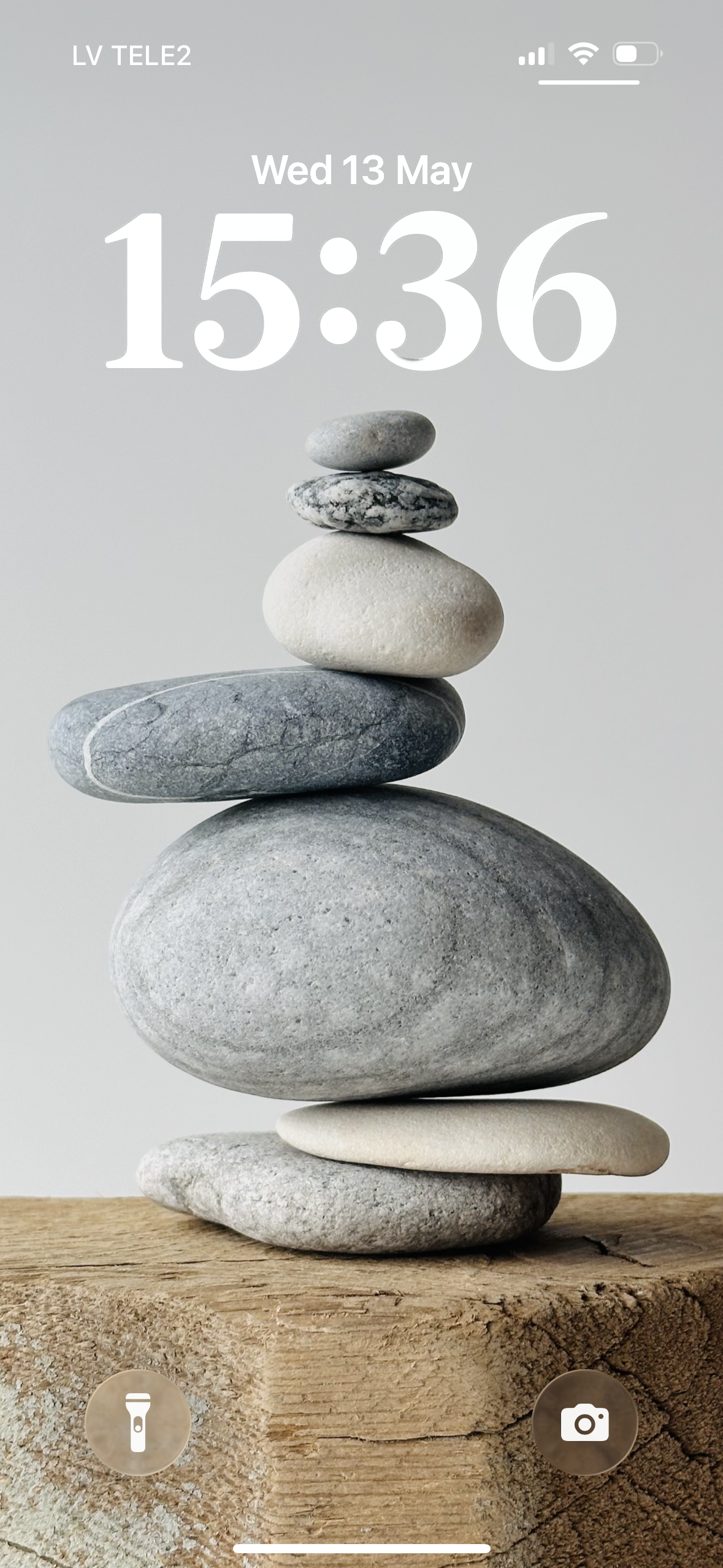 Baltic Grey Slate Cairn – Zen Phone Wallpaper