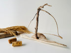 Baltic Driftwood Sailboat – Wooden Ship Sculpture No.3