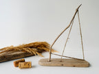 Baltic Driftwood Sailboat – Wooden Ship Sculpture No.17