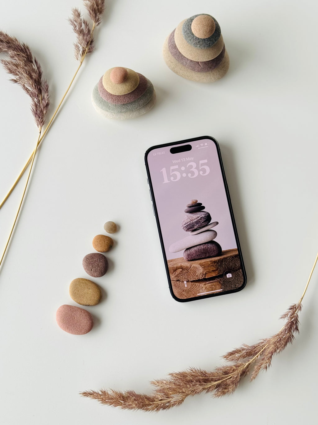 Baltic Stone Stack – Zen Phone Wallpaper