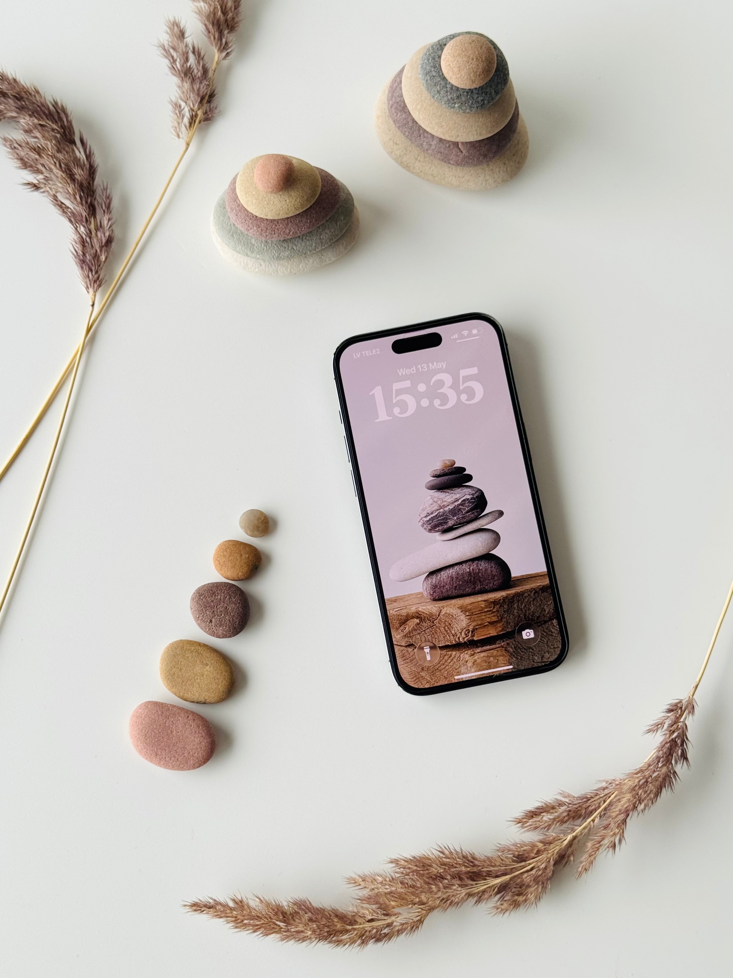 Baltic Stone Stack – Zen Phone Wallpaper
