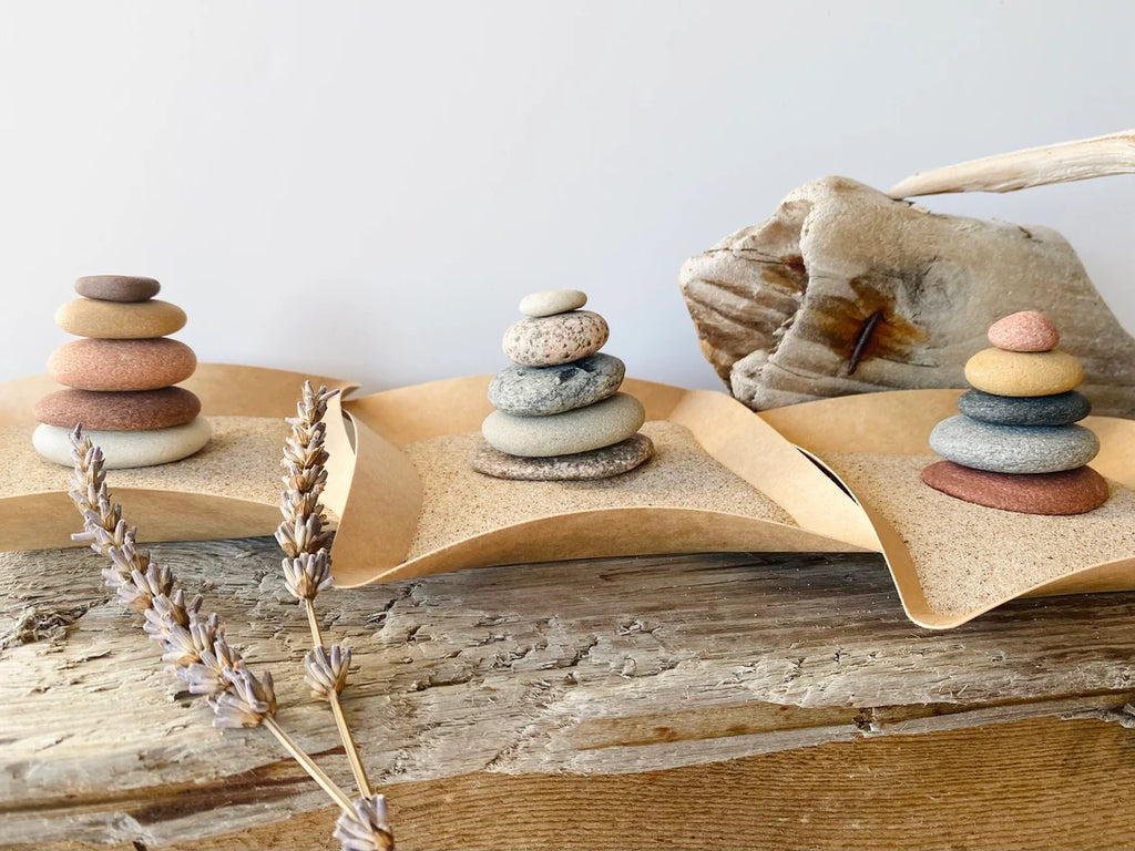 Baltic Mini Zen Garden – Driftwood & Stones Set