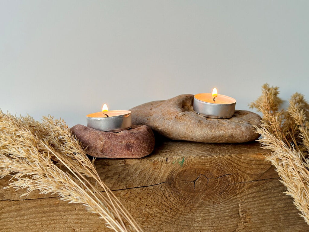 Baltic Stone Candle Holder – Set of 2