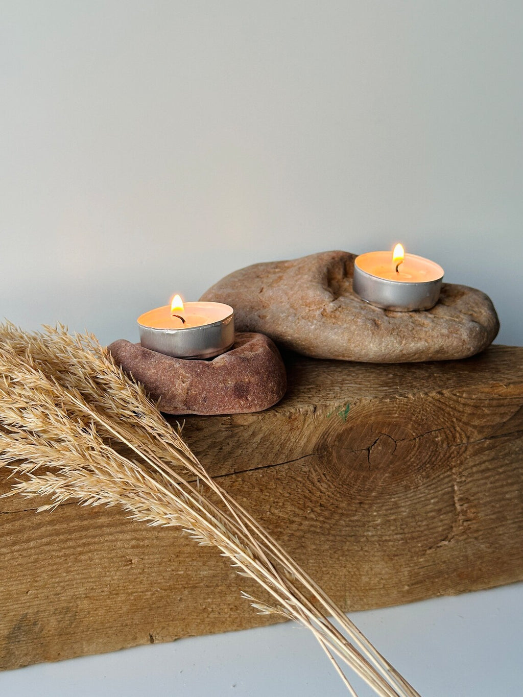 Baltic Stone Candle Holder – Set of 2