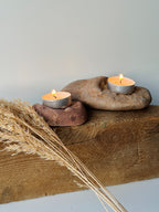 Baltic Stone Candle Holder – Set of 2