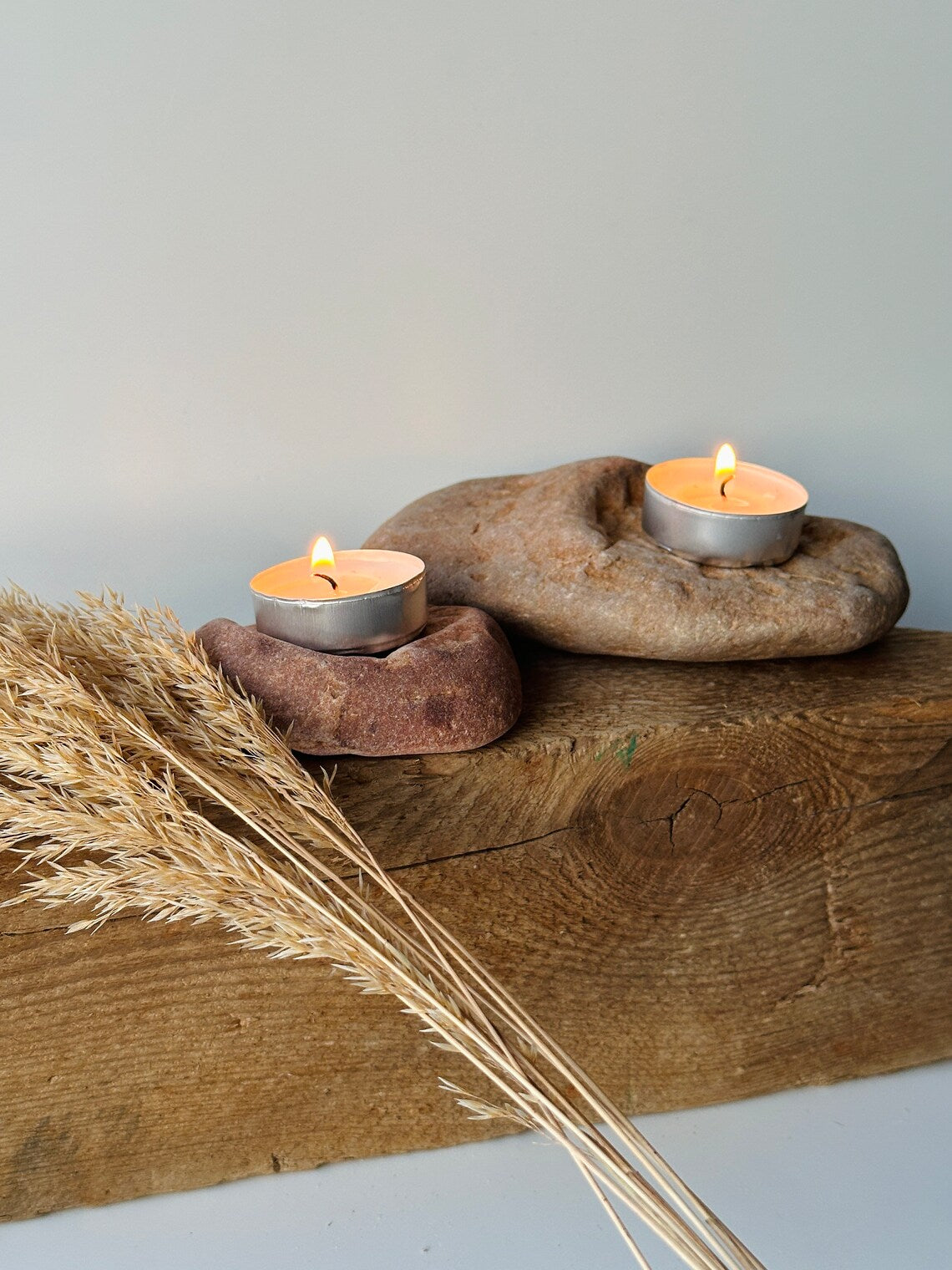 Baltic Stone Candle Holder – Set of 2