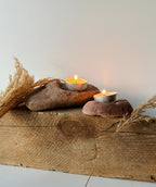 Baltic Stone Candle Holder – Set of 2