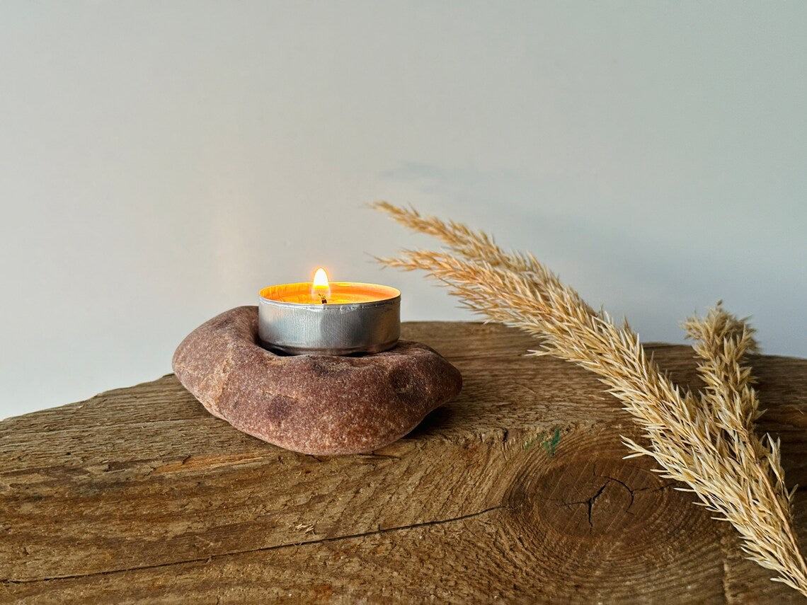 Baltic Stone Candle Holder – Set of 2
