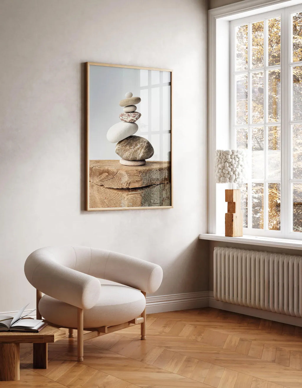 Baltic Japandi Wall Art – Printable Stone Photo