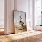 Baltic Japandi Wall Art – Printable Stone Photo