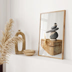 Baltic Stacked Stone Wall Art – Printable Poster