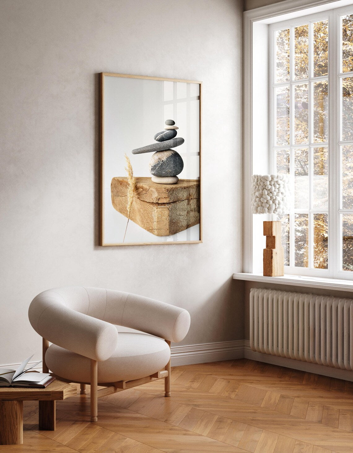 Baltic Stacked Stone Wall Art – Printable Poster
