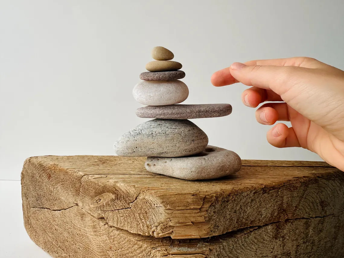 Baltic Japandi Zen Stones – Set of 7