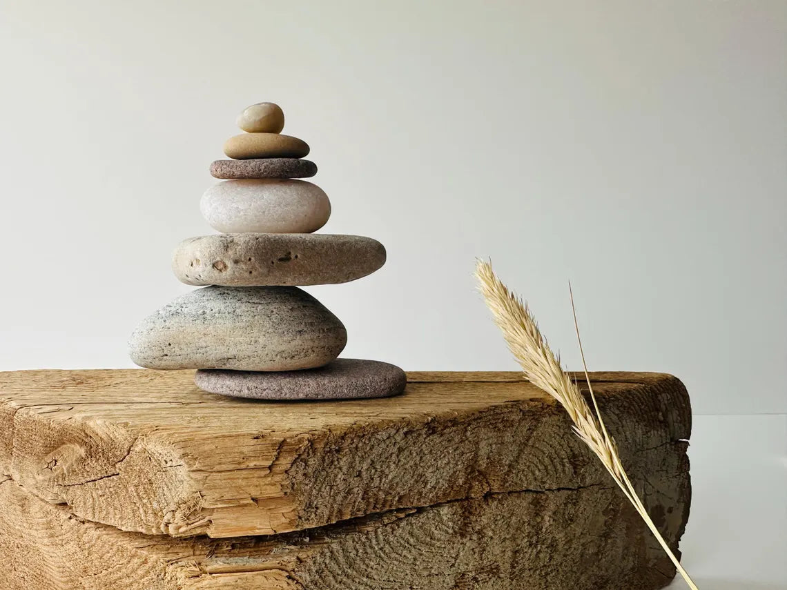 Baltic Japandi Zen Stones – Set of 7