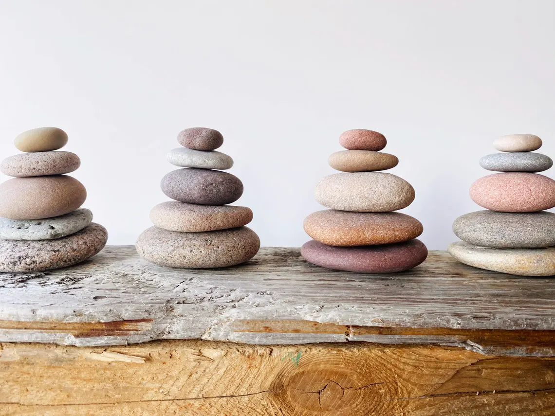 Baltic Mantel Stone Cairn – Set of 5 Stones