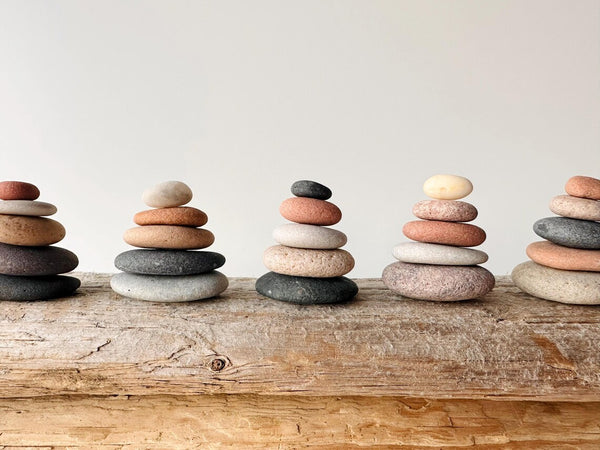 Baltic Seaside Stone Cairn – Set of 5 Stones