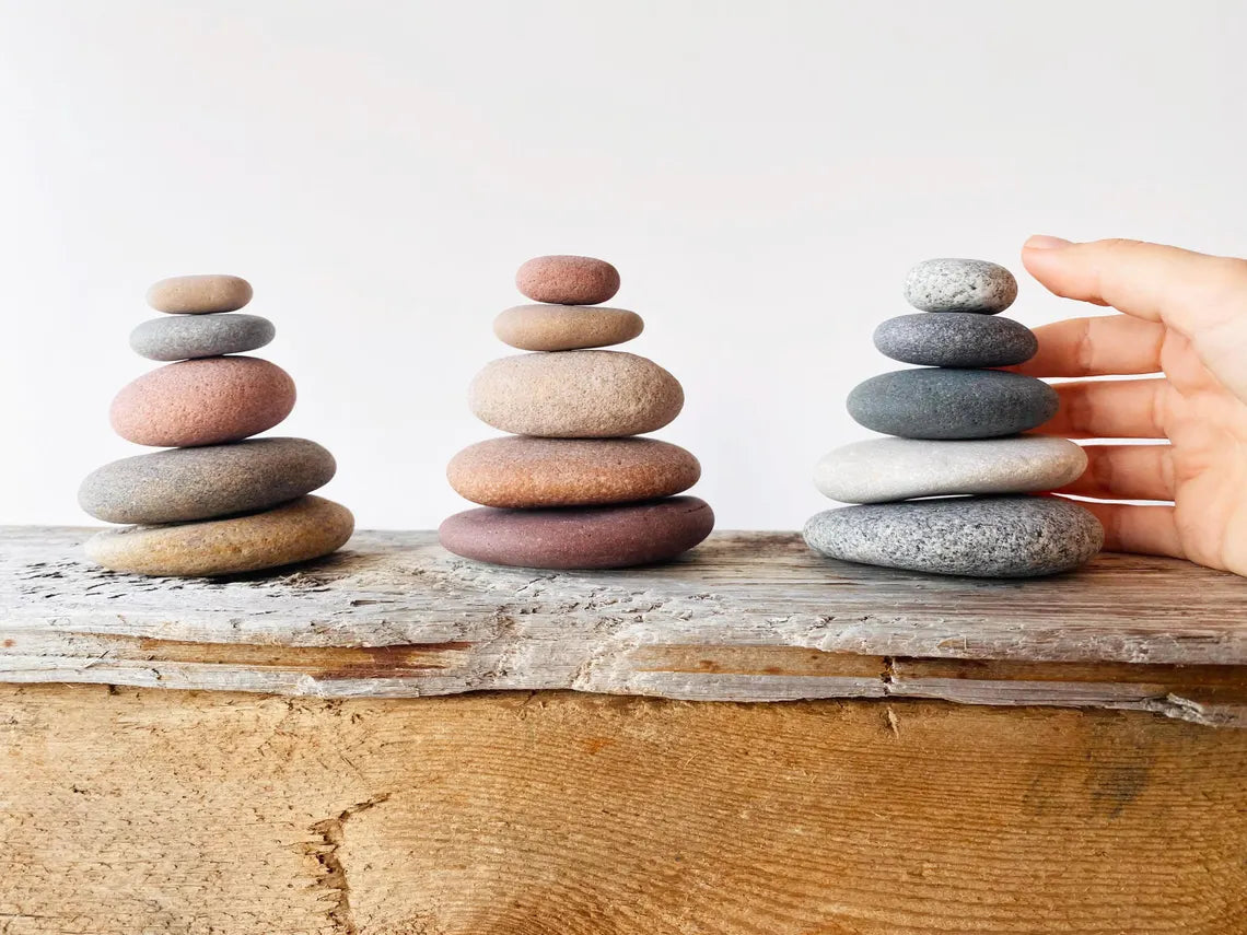 Baltic Vanity Stone Cairn – Set of 5 Stones