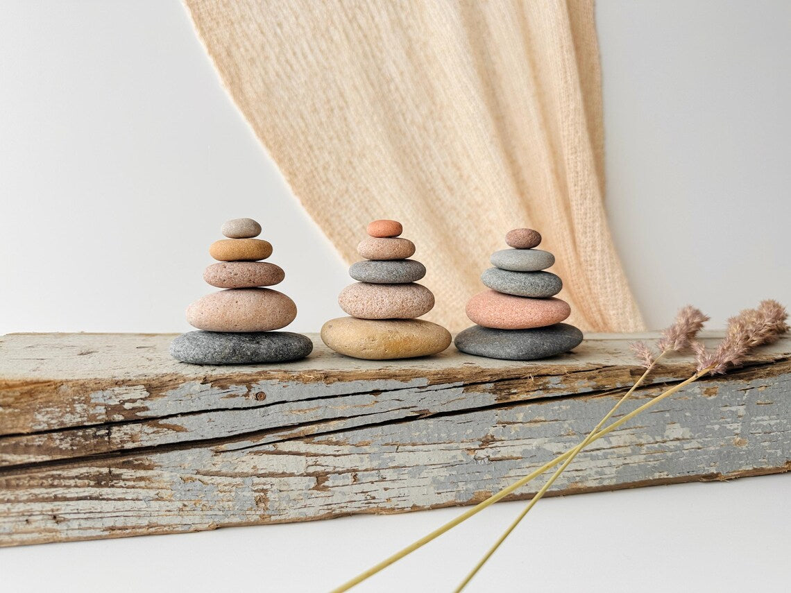 Baltic Housewarming Stone Cairn – Set of 5 Stones