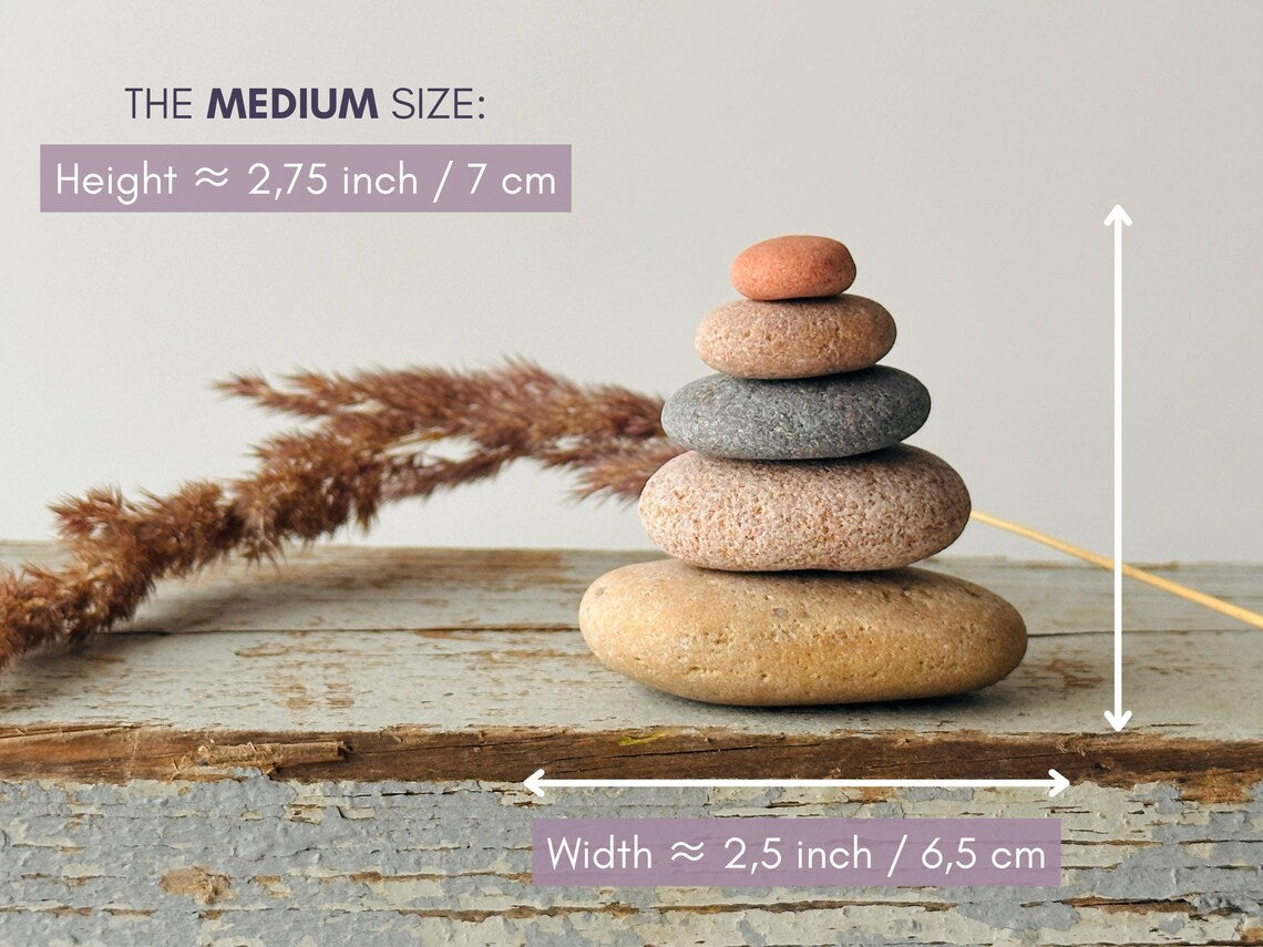 Baltic Housewarming Stone Cairn – Set of 5 Stones