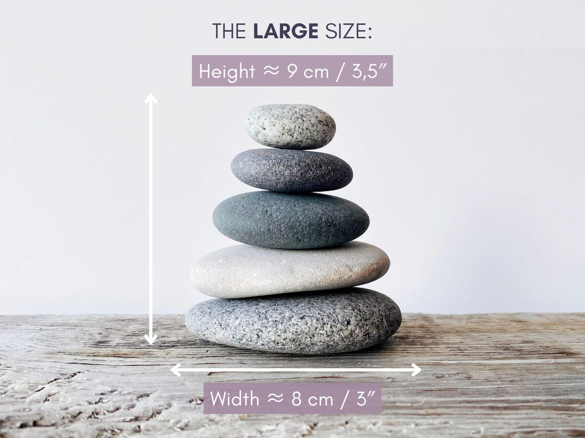 Baltic Seaside Stone Cairn – Set of 5 Stones